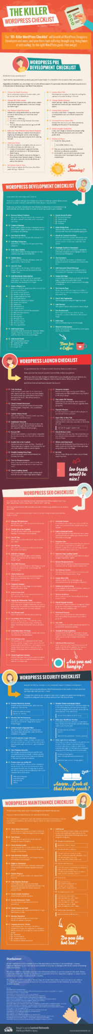 wordpress checklist infographic