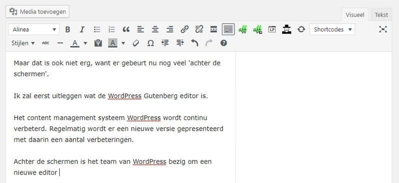 WordPress-editor-oud