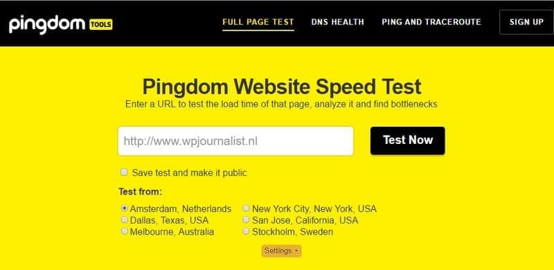 pingdom-speed-tool