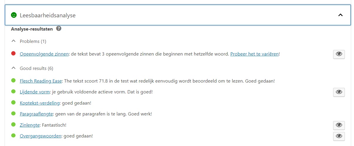 leesbaarheid yoast seo