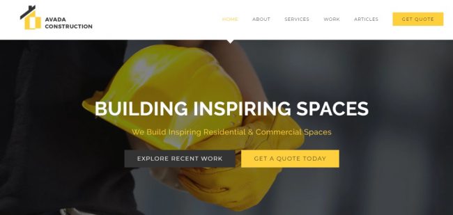 avada-construction-theme beste construction wordpress themes
